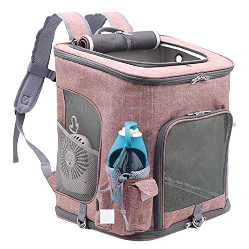 Pet Carrier Rucksäcke,Tragbarer,Atmungsaktiver Rucksack mit NetzöFfnung,Zum Tragen von Welpenkatzen im Freien/A / 400×310×430mm von HXFENA