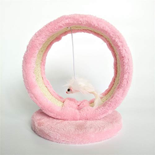 Haustierspielzeug für Katzen, Klettergerüst, Katzenbaumspielzeug, Kratzkissen, Katzenkratzspielzeug, Katzenhaus, Kratzstein (Farbe: Pink) (Pink) von HXFFXHF