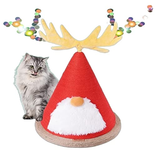 Katzenbäume, Kleiner Weihnachtsbaum, Klettergerüst für Katzen, grün, zum Kratzen von Katzen, Schleifen, Krallenkratzen, Katzenspielzeug, Geschenk (Größe: A) von HXFFXHF