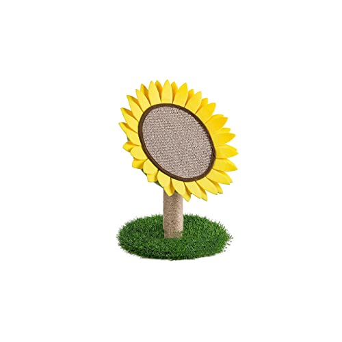 Katzenbäume, niedlicher Katzenbaum in Sonnenblumenform, Spielzeug, Katzenkratzbaum, Katzenklettergerüst, Schutzmöbel, Katzenkratzbrett, Kätzchenzubehör von HXFFXHF