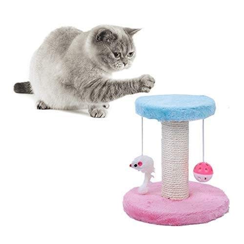 Katzenbäume, süßes Plüsch-Kletterregal für Katzen, Kratzbaum, Haustier-Spielspielzeug, Maus, Kratzen, doppelter hängender Ballpfosten, Klettergerüst, Katzenmöbel, Pfosten, Haustier-Spielhaus (Farbe: von HXFFXHF