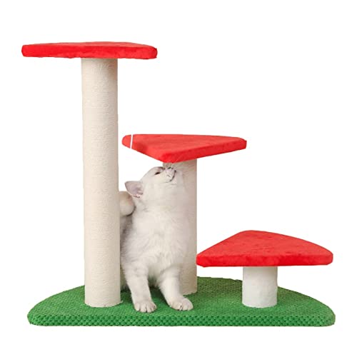 Katzenbäume Katzenklettergerüst Katzenbaum Katzenkratzsäule Spielzeug Mehrschichtiges kleines Plattform-Katzenregal von HXFFXHF