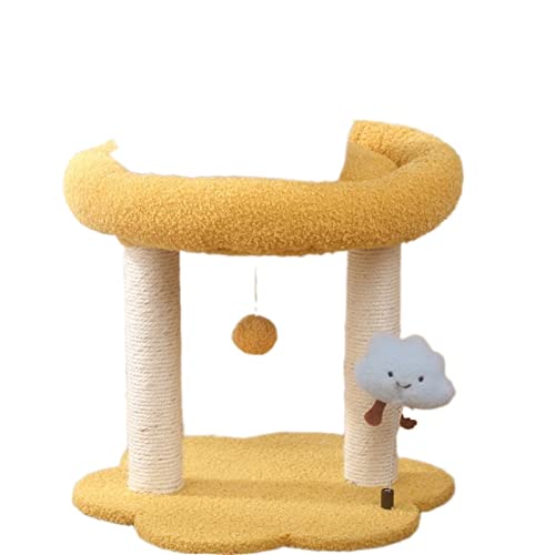 Katzenbäume Katzenklettergerüst Katzennest EIN Sisal-Katzenbaum Villa Großes Katzenkratzbrett Spielzeug Katzenkratzbaum Katzenspielzeug (Size : 2) von HXFFXHF