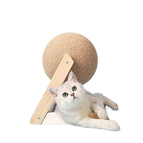 Katzenbäume Katzenkratzball Spielzeug Sisal Kätzchen Seil Ball Brett Schleifpfoten Spielzeug Katzenklettergerüst Langlebiger Katzenkratzbaum Haustierbedarf (Größe: L-Form-L) von HXFFXHF