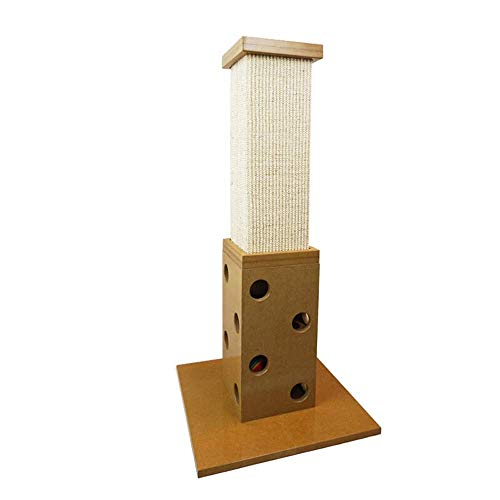 Katzenbaum Condo Sisal-Katzenständer Kratzfester Katzenbaum Vertikales Klettergerüst für Haustiere Stabiles Klettergerüst für Katzen (Farbe: Braun, Größe: Einheitsgröße) g (Farbe: Braun, Größe: von HXFFXHF