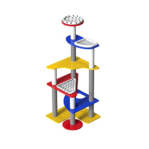 Katzenbaum Katzenklettern, Katzennest, Katzenbaum, eine Katzenvilla, Tongtian-Säule, Katzenklettersäule, Katzensprungplattform, Katzenspielzeug Katzenkletterbaum (Farbe: C) Warm wie Immer von HXFFXHF