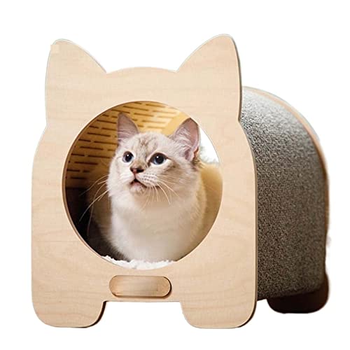 Katzenbaumhäuser, 3-in-1-Katzenkratzbrett, Bett, Kletterbaum, Kletterspielzeug für Katzen, Heimdesign, Krallenpflege, Haustierkratzschutz, Möbel, warm wie Immer von HXFFXHF