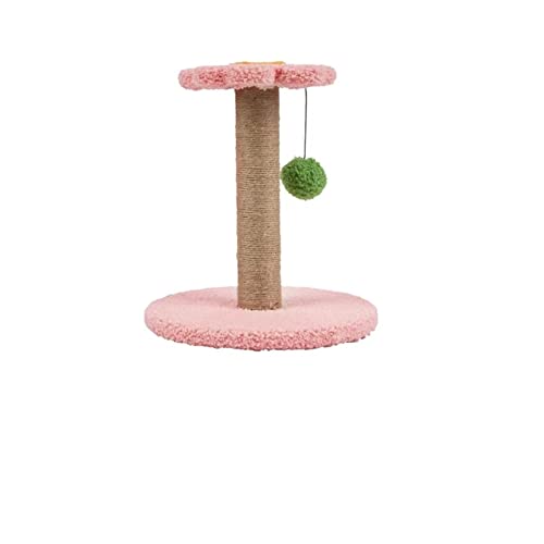 Katzenbaumhäuser, Heimtierbedarf, süßes vertikales Katzenkletterspielzeug mit Früchten, Katzenkratzsäule (Farbe: Pink) (Braun), warm wie eh und je von HXFFXHF