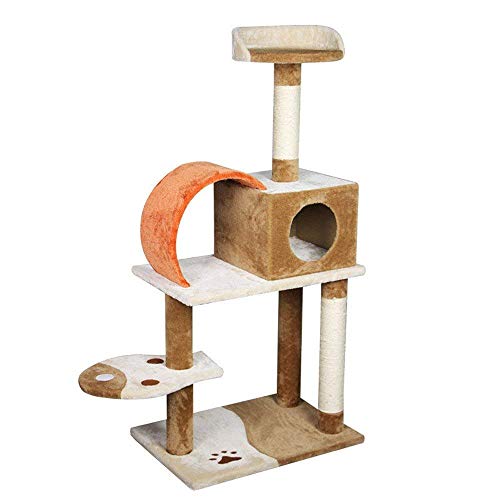 Klettergerüst für Katzen, Heimtierbedarf, EIN Katzenkopf-Katzenspielzeug aus natürlichem Sisalseil, Katzenbaum, Katzenspielzeug, geeignet für Katzen zum Spielen und Schlafen von HXFFXHF