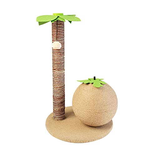 Kokosnussbaum Jute Ball Schleifen Greifbrett Katzen Klettergerüst Stange Plattform Katzenspielzeug Haustierprodukte Katzenkram von HXFFXHF