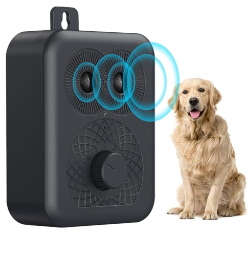 Antibell für Hunde, 4 Ebenen Ultraschall Anti Bell Gerät, 33FT Anti-Bell-gerät,Auto-Anti Bell Gerät Hunde,100% Sicher und effektiv Sicher Hundebellen Stoppen, Ultraschall Anti-Bellgerät Hundebellen von HXWEB PET