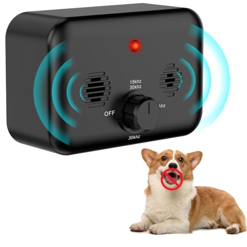 Antibell für Hunde,4 Ebenen Ultraschall Anti Bell Gerät,50FT Anti-Bell-gerät,Auto-Anti Bell Gerät Hunde,100% Sicher und effektiv Sicher Hundebellen Stoppen,Ultraschall-Anti-Bellgerät Hundebellen von HXWEB PET