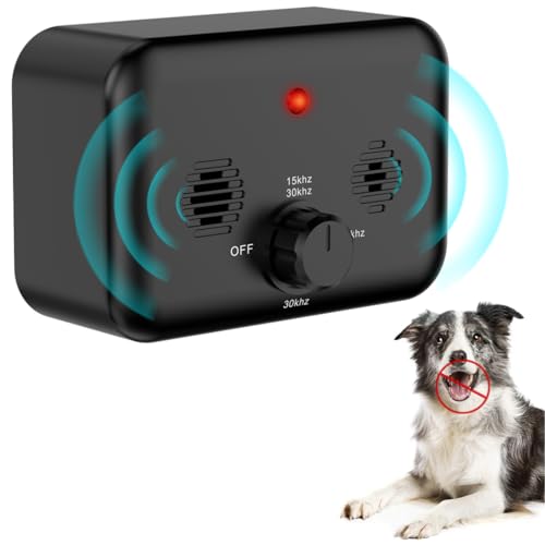HXWEB PET Anti-Bell-Gerät, Ultraschall Hund Bellen Gerät mit 3 Modi bis zu 33FT wirksame Kontrolle Bereich, IPX4 wasserdicht Sonic Anti-Bell-Gerät für Outdoor Indoor verwenden von HXWEB PET