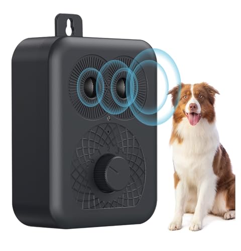 HXWEB PET Anti Bell Gerät Hunde, Ultraschall Antibell für Hunde mit 4 Modi bis zu 33FT Wirksame Kontrolle Bereich, IPX4 Wasserdicht Antibell Ultraschall Gerät für den Außen und Innenbereich von HXWEB PET