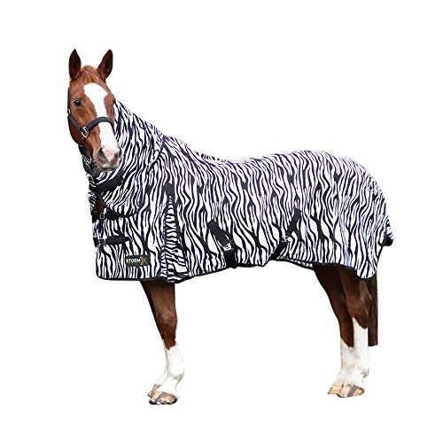 HY Equestrian StormX Original Zebra Print Fliegendecke 140 cm schwarz/weiß von HY Equestrian