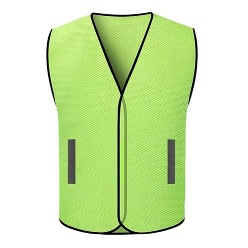 HYBZDKEOP Leichte reflektierende Sicherheitsweste, Sicherheitsweste Tragbare Sicherheitsweste 360° High Vis Reflective Weste Taschen Reflektierend(L) von HYBZDKEOP