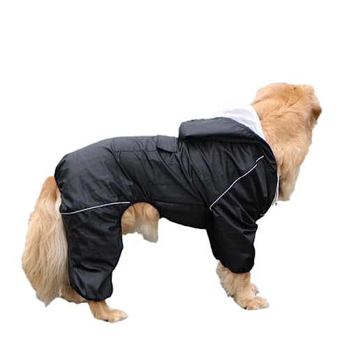 Hund Regenmantel Regenjacke, Regenmantel for große Hunde im Freien, reflektierender Hundeponcho, modische wasserdichte Hundekleidung, Mantel, Regenjacke for kleine, mittelgroße und große Hunde(3XL) von HYBZDKEOP