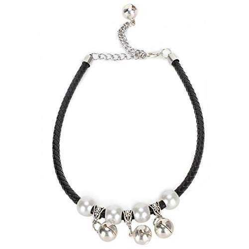 HYEIUIRA Verstellbares und stilvolles Hundehalsband mit Glöckchen: modisches Design, Durab1e-Material, ideales Haustierzubehör für Hunde und Katzen (XS) von HYEIUIRA