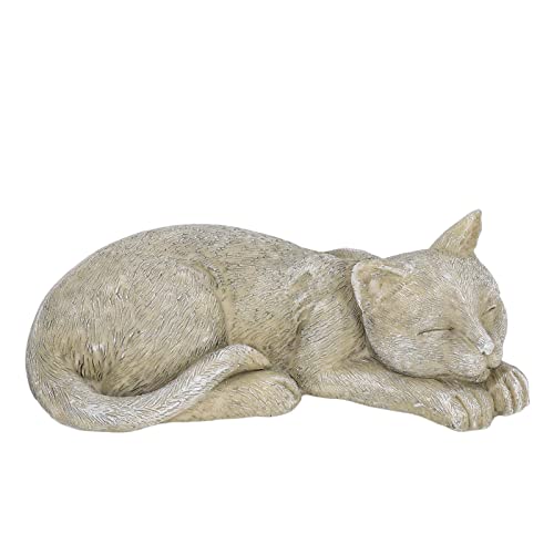 HYEIUIRAImitation Stone Pet Memorial Grabstein Katze Hund Gedenkharz Crafts Grabstein für Rasen Garten Outdoor Yard (Dekokatze Typ A (Lieferantenangabe: Moosfarbe)) von HYEIUIRA