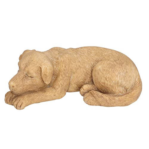 HYEIUIRAImitation Stone Pet Memorial Grabstein Katze Hund Gedenkharz Crafts Grabstein für Rasen Garten Outdoor Yard (Ornamenthund Typ C (Lieferantenangabe: Sandfarbe)) von HYEIUIRA