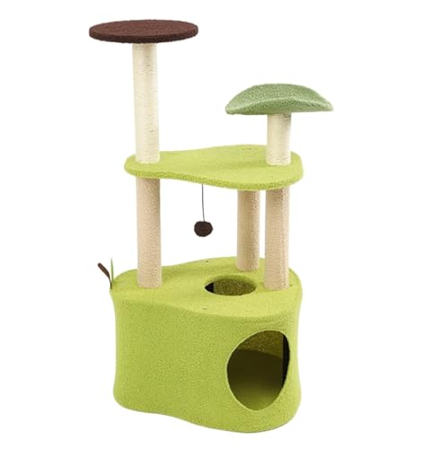 HYKJCSS Katzenbaum Kratzbaum Avocado-Katzenbaum Für Den Innenbereich, Katzenbaumturm, Gemütliche Sitzstange, Sisal-Katzenkratzbäume Katzenzubehör(54 * 107cm) von HYKJCSS