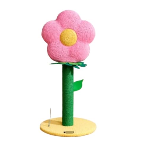 HYKJCSS Katzenbaum Kratzbaum Blumenförmiger Katzenkratzbaum, Katzenkratzbrett, Katzenklettergerüst, Katzenzubehör Katzenzubehör(Pink) von HYKJCSS