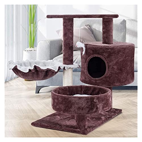 HYKJCSS Katzenbaum Kratzbaum Klettergerüst Für Katzen, Katzenstreu, Kratzbaum, Katzenzubehör, Spielzeug, Sisal, Katzenkratzbrett Katzenzubehör(Brown) von HYKJCSS