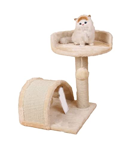 HYKJCSS Katzenbaum Kratzbaum Klettergerüst Für Katzen, Katzenstreu, Kratzbaum, Sprungplattform Für Katzen, Katzenbedarf, Heimtierbedarf Katzenzubehör(Beige) von HYKJCSS