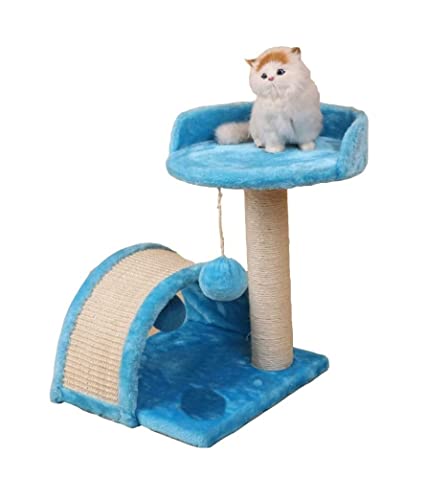 HYKJCSS Katzenbaum Kratzbaum Klettergerüst Für Katzen, Katzenstreu, Kratzbaum, Sprungplattform Für Katzen, Katzenbedarf, Heimtierbedarf Katzenzubehör(Blue) von HYKJCSS