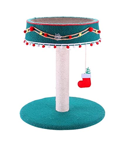 HYKJCSS Katzenbaum Kratzbaum Kratzbaum Katzenturm Mit Bett, Weihnachtlicher Katzenkratzbaum Für Kleine Katzen, Katzenaktivitätsplattform, Spielplatzmöbel Katzenzubehör von HYKJCSS