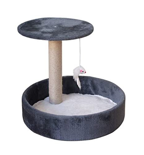 HYKJCSS Katzenbaum Kratzbaum Kratzbaumturm Katzenbett Katzenkratzbaum Kletterhaus Katzenmöbel Spielturm Aktivitätszentrum Für Katze Katzenzubehör(A) von HYKJCSS