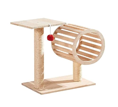 HYKJCSS Katzenbaum Kratzbaum Massivholz Katzenklettergerüst Sisal Katzenstreu Katzenhaus Kratzbaum Katzenkratzbaum Katzenkratzbaum Katzenspielzeug Katzenzubehör von HYKJCSS