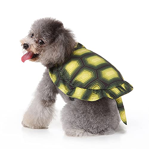 HYLYING Halloween Haustier Kostüm Schildkröte Hund Kostüm Niedlich Hund Cosplay Jumpsuit für Haustier Halloween Weihnachten Neujahr Cosplay Kleid von HYLYING