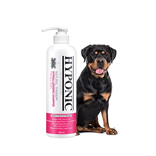 HYPONIC Hypoallergenes Erstklassige Hundeshampoo (alle Rassen, 10,1 oz) – desodorierend, gut riechend, empfindliche Haut, entwirrendes Baumwollblüte Rosa von HYPONIC