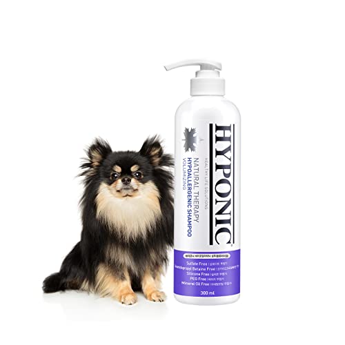 HYPONIC Hypoallergenes Erstklassige Hundeshampoo – Desodorierend, Gut Riechend, Empfindliche Haut, Entwirrendes Baumwollblüte Rosa ((volumengebend, 10,1 oz)) von HYPONIC