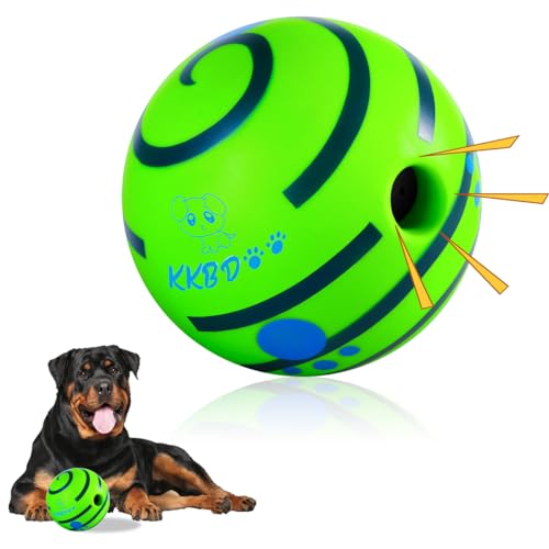 HYQ Kleines Hundespielzeug, interaktives Hundespielzeug, Ball, quietschendes Hundespielzeug für kleine, mittelgroße und große Hunde, Welpenball, Hundespielzeug, um sie beschäftigt zu halten, 15 cm von HYQ