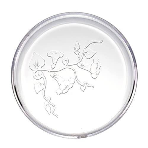 HYROOY Aquarium Feeder Bowls Dish Fish Ratfish Feeding Cup Food Container Clear Acrylic Tray Round Container von HYROOY