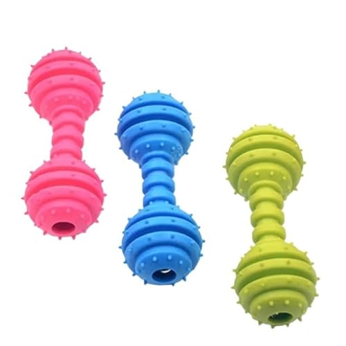 1PC Haustierspielzeug for kleine Hunde, Zahnreinigung, Kautraining, ungiftiges Gummi, Widerstand gegen Beißen, Hundespielzeug, zufällige Farbe(02 12cm) von HYRSXN