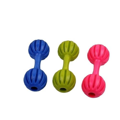 1PC Haustierspielzeug for kleine Hunde, Zahnreinigung, Kautraining, ungiftiges Gummi, Widerstand gegen Beißen, Hundespielzeug, zufällige Farbe(03 15.5cm) von HYRSXN