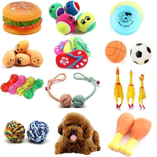 HYRSXN 1PC Gummi Quietschspielzeug for Hund Schreiendes Huhn Kauknochen Pantoffel Quietschball Hundespielzeug Zahnknirschen & Trainingsspielzeug(2) von HYRSXN