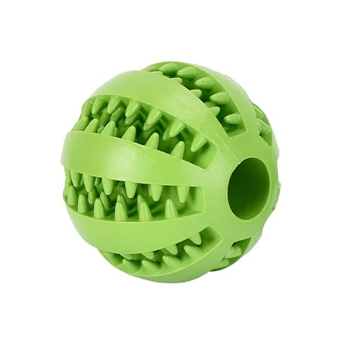 Haustierspielzeug Mit Saugnapf, Hunde-Schiebespielzeug Mit TPR-Ball, Zahnreinigung for Haustiere, Kauspielzeug for Kleine Hunde, Hundespielzeug Aus Gummi(Green-5cm) von HYRSXN