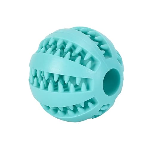 Haustierspielzeug Mit Saugnapf, Hunde-Schiebespielzeug Mit TPR-Ball, Zahnreinigung for Haustiere, Kauspielzeug for Kleine Hunde, Hundespielzeug Aus Gummi(Skyblue-5cm) von HYRSXN