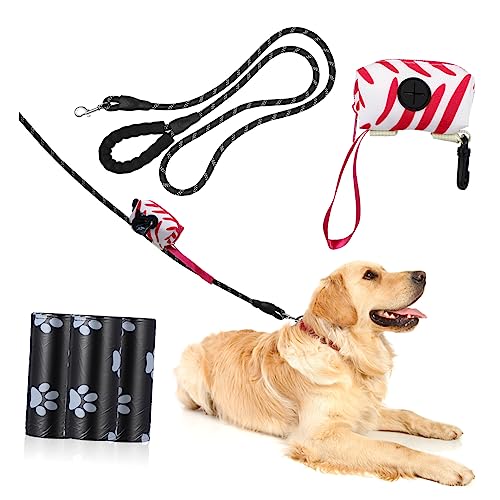 HYTROVE 1 Satz Haustier-Hunde-kit Leine Für Mittelgroße Hunde Züchten Hundezubehör Hundeketten Für Draußen Halter Für Hundekotbeutel Hundetaschen Für KOT Seil Hundeleine Welpe Stoff von HYTROVE