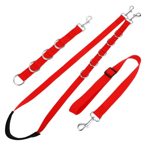 HYTROVE 1 Satz Haustierpflegeset Hundeleine Hundepflege Hundeseil Leine Splitter Ausbruchsicheres Hundegeschirr Haarschneidemaschinen Für Hunde Kette Welpenleine Polypropylen Rot von HYTROVE