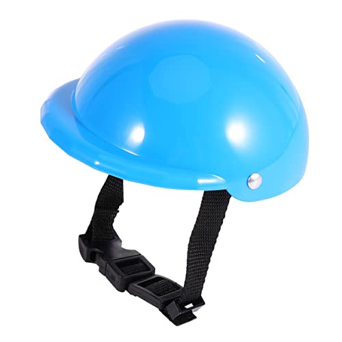 HYTROVE 1Stk Welpenhelm pet Supplies haustierbedarf Regenmantel Hundehelm Hundeleine Bausatz Hund Auto Barriere Autositzbezug für Hunde Hundemütze Haustierhelm Sicherheitshut für Hund Blue von HYTROVE