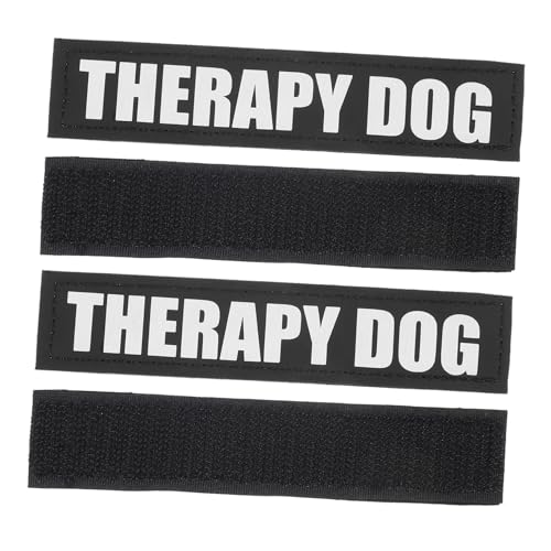 HYTROVE Hundeaufkleber 2 Paar Therapiemarken Für Hunde Reflektierende Leichte Patches von HYTROVE