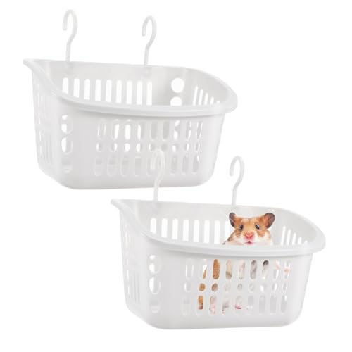 HYTROVE Kleintierstall 2pcs Hamster Hängende Käfigplattformen Seile Rattenzubehör Käfig Haustier Ramp Kleiner Haustier Nagetier Rattenkörbe Überholtes Hundebad Herisson von HYTROVE