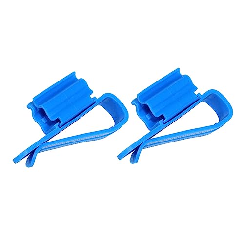 HYTROVE 2St Aquarium befestigter Clip Fischpumpe Wasserhahn Spule Wasserschlauchtrommel Brunnen Abfluss Haustier Aquarium Fester Clip Aquarium Feste Klemme Wasserhalter für Aquarien Blue von HYTROVE