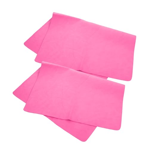 HYTROVE 2St hundehandtuch Dog Towel katzenhandtuch Tierhandtuch Tier Wasserabsorbierendes Handtuch Reiniger Bad Schlauch Hund duschtuch Hundehandtücher zum Trocknen von Hunden PVA Rosa von HYTROVE