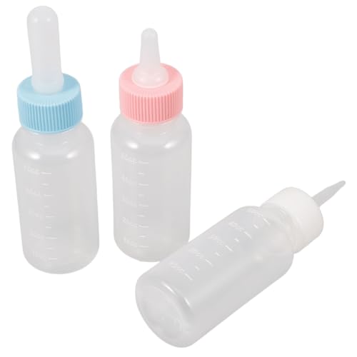 HYTROVE 3St PET-Flasche Hunde stillflaschen Hunde trinkflasche Babyflasche Distel silikonflasche Haustierflasche Werkzeug zum Füttern von Kätzchen Kätzchen-Welpen-Milchflasche Kieselgel von HYTROVE